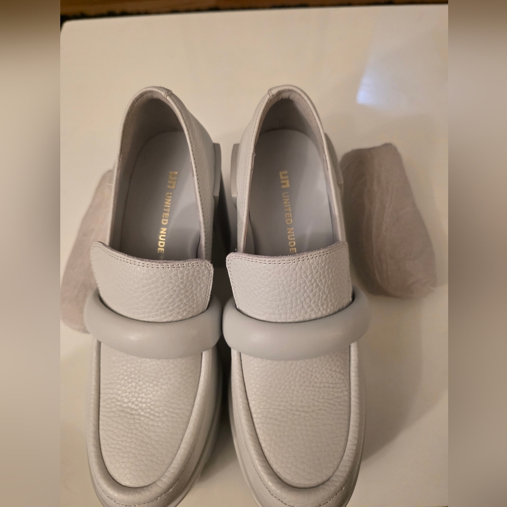 UNITED NUDE Grip Loafer Mid Quiet Grey Size 40 (US 9) - Picture 10 of 13